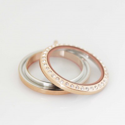 Rose Gold Bling Screw Top